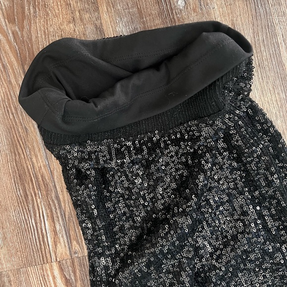 Boston Proper Black Sequin Pants - Picture 6 of 10